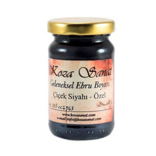 Koza Ezilmiş Ebru Boyası 105cc Çiçek Siyah