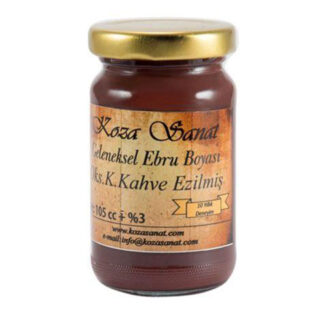 Koza Ezilmiş Ebru Boyası 105cc Pigment Oksit K.Kahve