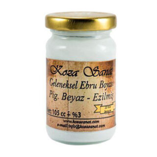 Koza Ezilmiş Ebru Boyası 105cc Pigment Beyaz