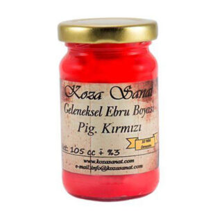 Koza Ezilmiş Ebru Boyası 105cc Pigment Kırmızı