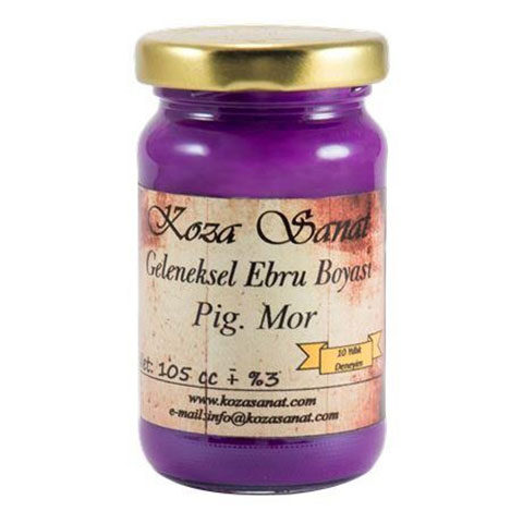 Koza Ezilmiş Ebru Boyası 105cc Pigment Mor