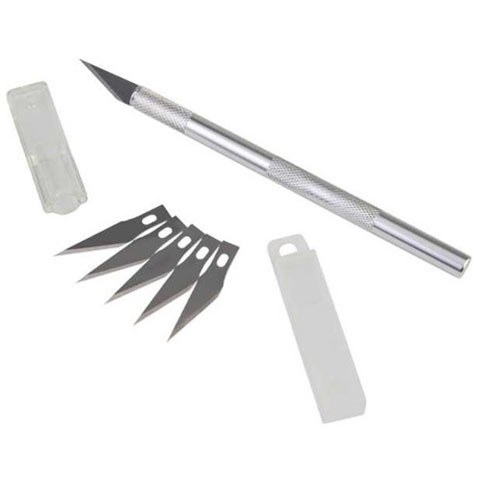 Bianyo, Kretuar Bıçağı, Metal Saplı, 5 Yedek Uçlu, Kretuar Seti, Kesim Bıçağı