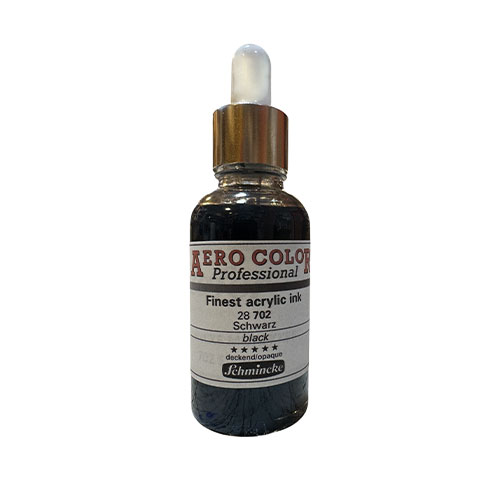 Schmincke Aero Color Akrilik Mürekkep 702 Siyah 30ml Doldurma