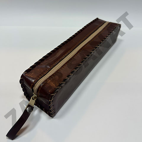 zafer-sanat-suni-deri-kalemlik-kahverengi