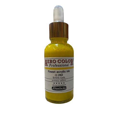 Schmincke Aero Color Akrilik Mürekkep 202 Primary Yellow 30ml Doldurma